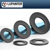 LUPANTER 5/16" Black Flat Washers 50 Pack Made of 18-8