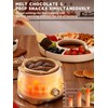 LUSHYUM Chocolate Fondue Pot Set Electric Melting Machine, 4-Cup Capacity