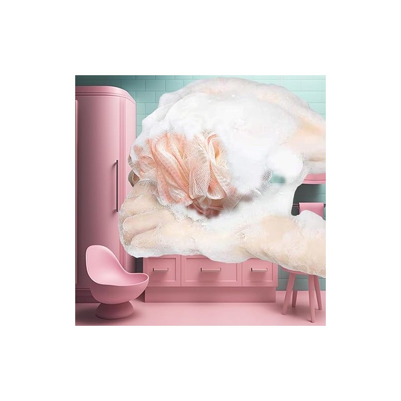 Esponja Lufa Exfoliante Baño Paquete Individual Rosa Unidad Azul Oscuro