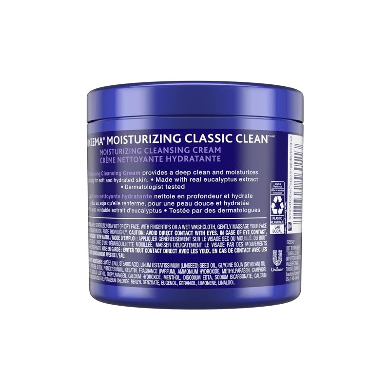 Noxzema Classic Clean, Crema de limpieza hidratante, 12 oz (Paquete