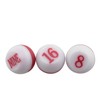DGZZI Tally Pea 1Set /16PCS Billiard Pool Red and White