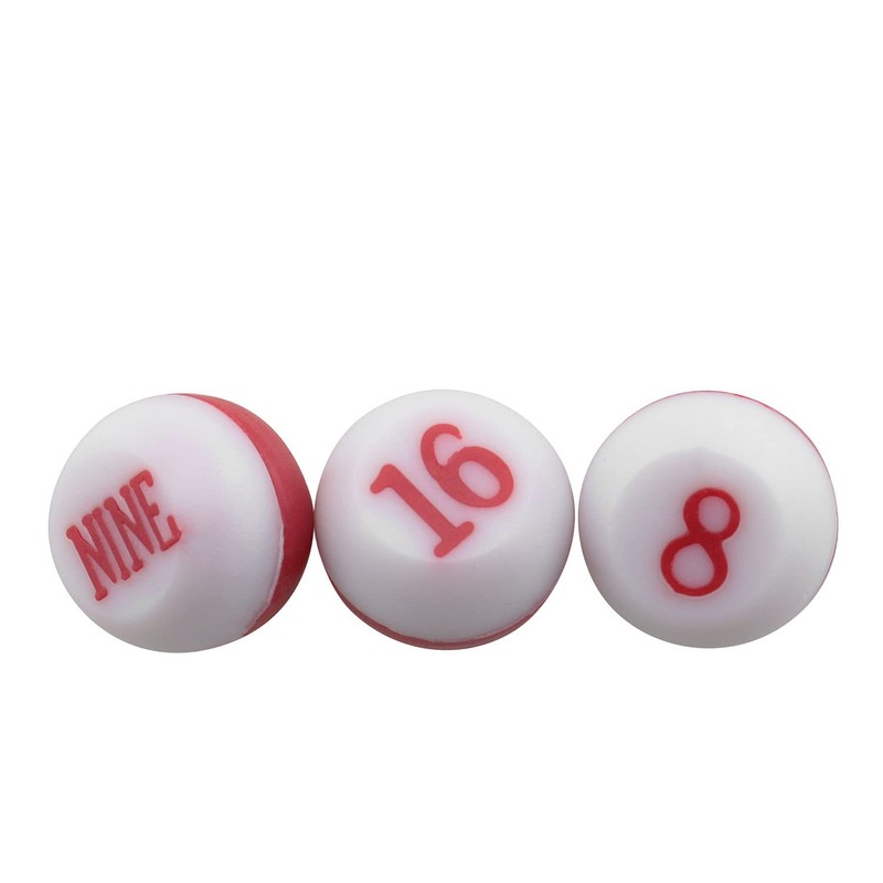 DGZZI Tally Pea 1Set /16PCS Billiard Pool Red and White