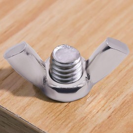 Glvaner 1/4-20 Wing Nuts, Thumb Nuts, 304 Stainless Steel 18-8, Hand Twist Tighten Ear Butterfly Nuts, 30 -pack