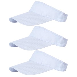 choyaxo 3pcs Sun Visor Hats UV Protection Beach Hats Golf Caps for Men Women Summer Beach Pool Sports Golf White