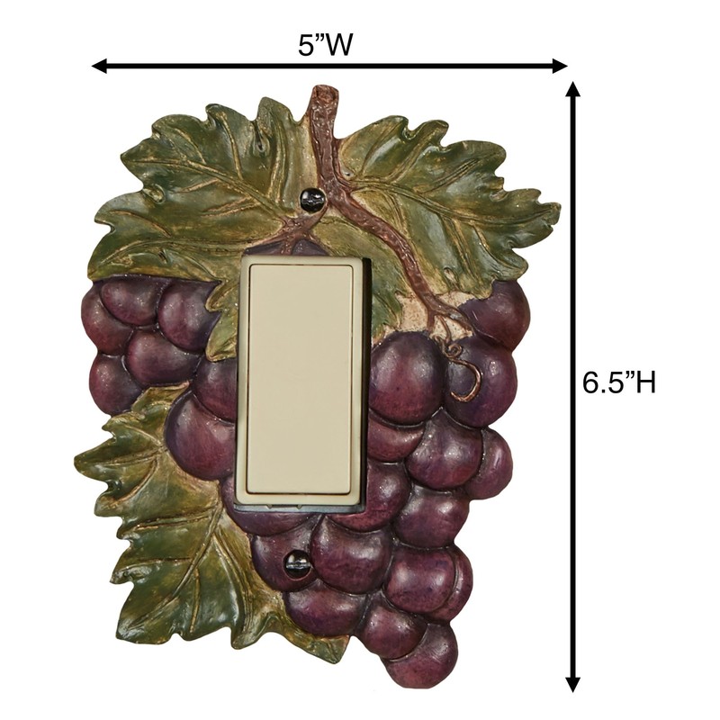 Touch of Class Grape Harvest Realistic Grapes Single Dimmer/Rocker -
