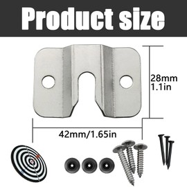 Dartboard Bracket - Includes Screws and Stabilisers, Dart Board Hanging Kit, Wall Mounting Bracket Hooks for Hanging, Durable Steel Construction, Compatible with Most Dartboards