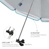 AMMSUN Chair Umbrella with Universal Clamp 43 inches UPF 50+,Portable