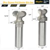 Akylin 2pcs Finger Pull Router Bits Set 1/2 Inch Shank,Drawer