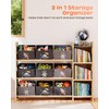 yoopin Toy Storage Organizer with 3 Shelves and 9 Bins,