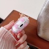 MINSCOSE Compatible with AirPods 4 Clear Case,Cute Cartoon Flower Pattern