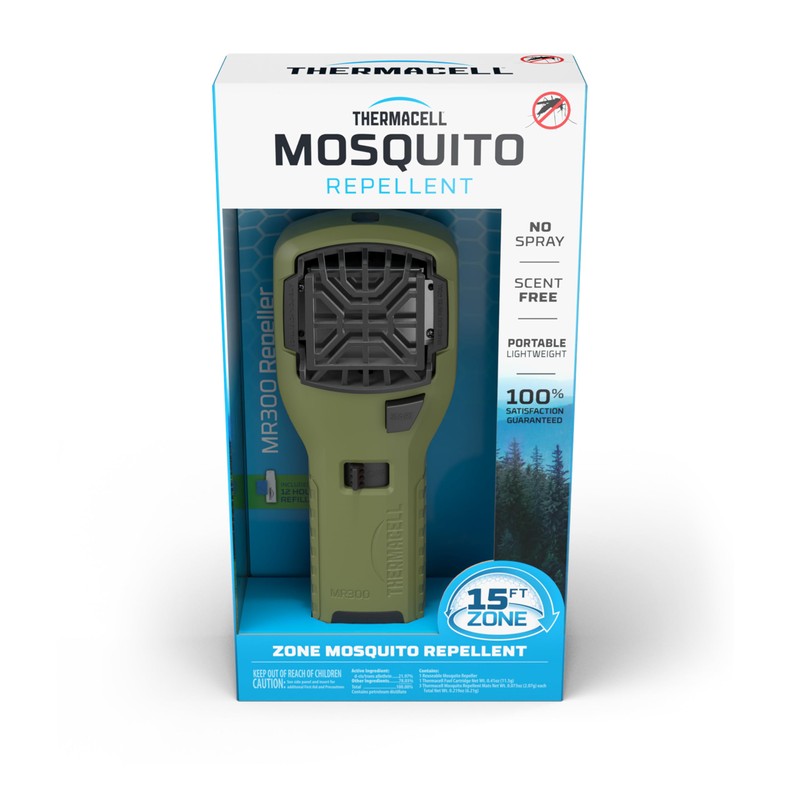 Thermacell Mosquito Portable Repeller; Includes 12-Hour Refill; 15 Foot Zone