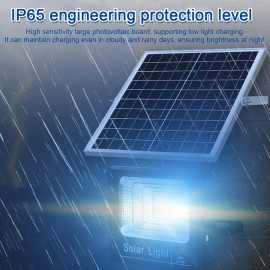 Unbranded 25W LED Solar Lights Floodlight Outdoor Garden Waterproof Lamp IP67 w/ Remote