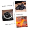 Outanaya Fireplace Charcoal Tablets Odourless Bamboo Charcoal for Grilling Camping