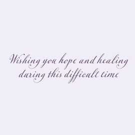 Graphique Lavender Wreath Sympathy Card | Condolence and Bereavement | Thinking of You | Grief and Loss | Family and Friends | Color-Coordinated Envelope | 5" x 7"