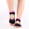 Toe Separator Socks; Toe Spacer Foot Alignment Sock (Black, One