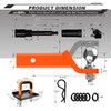 AUTMATCH Trailer Hitch Ball Mount with 2 Inch Hitch Ball