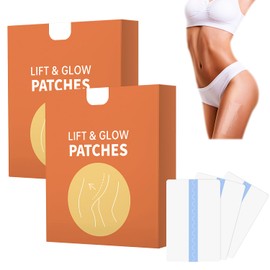 Lift and Glow Patches Legs,Nip Lift and Glow Patches Legs for Sagging Skin,Instalift Lift Patch for Legs– Invisible Waterproof Adhesive Body Tape,Skin Lifting & Firming (4.8x6 Inch, 2 Box)