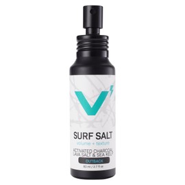 VOLT Surf Sea Salt Spray for Hair & Beard – Natural Volumizing & Texturizing Spray with Activated Charcoal, Kaolin & Sea Kelp – Aerosol-Free, Travel-Size, Aluminum Bottle - Outback, 2.7 Fl Oz (80ml)