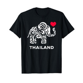 I Love Thailand Elephant Souvenir Gifts T-Shirt