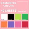 40 Sheets Romantic Pink Cardstock - 8.5'' x 11'' Double-sided