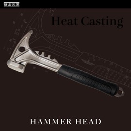 Kamakura Tenmaku KTM-HM Hammer Head, Hammer Head, Tongka, Hammer, Camping, Tent, Pegs, Outdoor Pegs, Scraper, Scale, Hexagonal Wrench, Slotted Screwdriver, Peg Hammer, Lightweight, Powerful Tarp, kamakura tenmaku