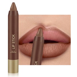 Erinde Matte Lipstick Crayon for Women, Soft Nude 24 Hour Lipstick Lip Liner Pencil, Neutral lip stick long lasting waterproof, Vegan & Cruelty-Free, 01