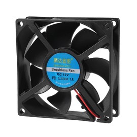 AOICRIE Fan 230 V 14 W 80 x 80 x 25 mm 29 m³/h 29 dBA 12 V Pack of 2