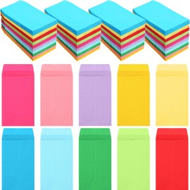 1000 Pcs 2.25 x 3.5 Inch Coin Envelopes Bulk Small Envelopes Self Adhesive for Money Cash Key Storage Home Office Supplies(Multicolor)