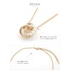 Cream Dot Necklace, Women's Popular, Long Chain, Pearl Ring, 3