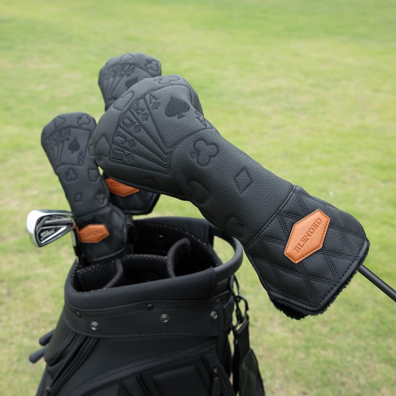 Golf Club Headcovers Poker Design Golf Headcovers Premium Leather Driver