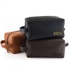 Lara Laser Works Toiletry Bag for Men, Genuine Leather Toiletry