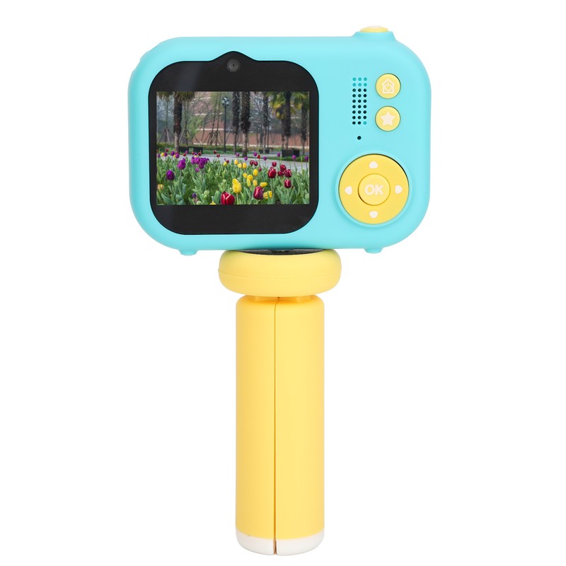 Kids Camera Blue 48MP Dual Lens 2.4inch IPS Screen 600mAh