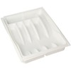 Rubbermaid Adjustable Cutlery Tray, White