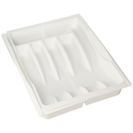 Rubbermaid Adjustable Cutlery Tray, White