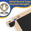 Round Metal Keyhole Hanging Films Shelf Brackets for Picture Frame