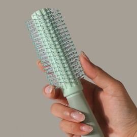 Root Volume Hair Roll Brush & Drying Styling Brush for Bangs, 3 Colors, Model 214 (Pink) 3ea