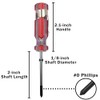Mini Pocket-Clip #0 Phillips Screwdriver with Magnetized Tip, 4-inch Overall