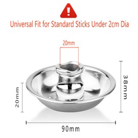 Stainless Steel Moxa Roll Stick Extinguisher, Moxa Roll Stick Extinguisher Holder with Ash Collector Tray Dish Stable Base
