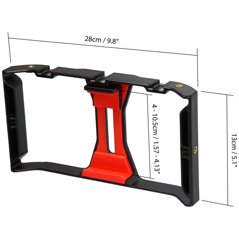 iGadgitz U7219 Handheld Phone Stabilizer, Smartphone Video Rig, Phone Video