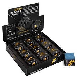 MEZZ Smart Pool cue Billiard Chalk - Blue - 9 pcs- 1 case