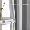 NICETOWN Sliding Door Curtains, Wide Thermal Blackout Patio Door Curtain