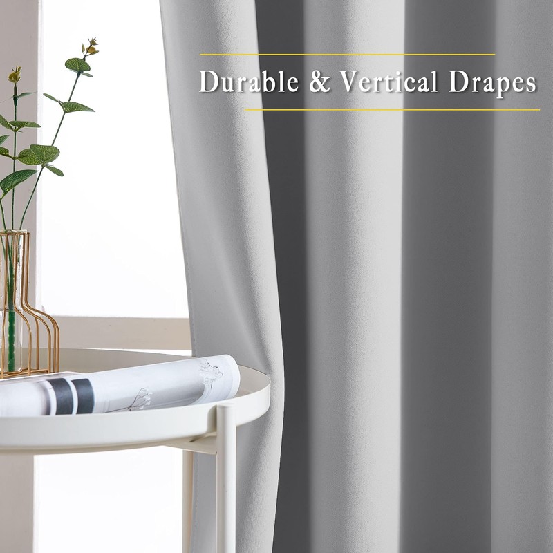 NICETOWN Sliding Door Curtains, Wide Thermal Blackout Patio Door Curtain