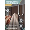 Menz Door Hooks for Hanging, Set of 10 in Silver