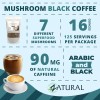 Zatural Mushroom Coffee, 125 Servings Instant Natural Black Blend with