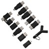 12Pcs USB2.0 Adapter 3.5mm 2 in 1 Audio Adapter Converter