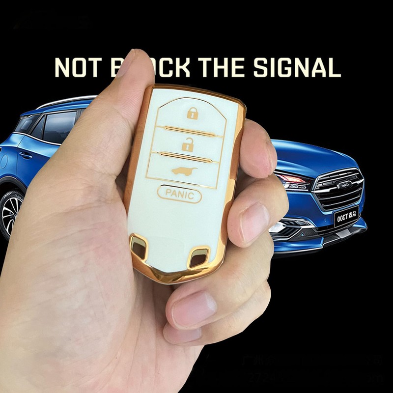 AIOEUOIA TPU for Acura Key Fob Cover with Keychain Keyless