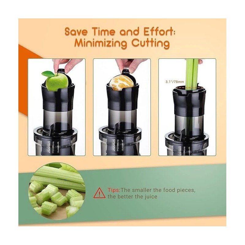 Sovider Slow Juicer Machine Masticating Cold Press Juicers Squeezer Vegetable