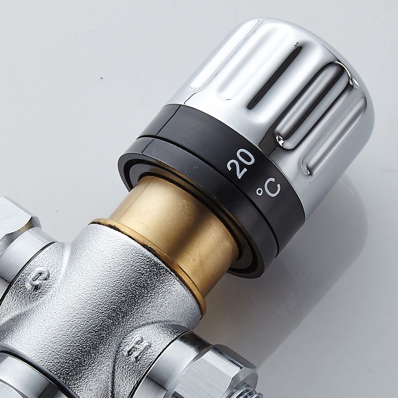 Gangang Tempcontrol G1/2 Solar Energy Brass Thermostatic Water Mixing Valve(Thermostatic