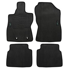 ecoMats All-Weather Floor Mats for 2024 2025 Subaru Crosstrek with Safety Locks, Front and Rear Set, Odorless