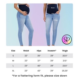 Savi Parker Women’s Maternity Jeans Over The Belly - Maternity Clothes-Pregnancy Must Haves for Spring and Summer (S, Savannah Wash)